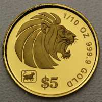 1/Lion Singapur 3,11 g 