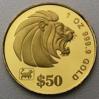 Lion Singapur 31,10 g 
