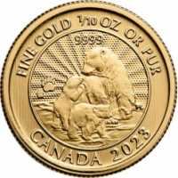 1/10 Unze Gold Kanada der Majestaetischer Polarbaer Auflage: 5.000 
