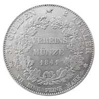 Vereinsthaler Doppelthaler 3 1/2 Gulden Ludwig II Hessen 