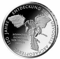 Deutschland Kupfer-Nickel Deutschland 10 Euro 2011 Entd. des Urvogels Archaeopteryx deutschland euro 150 jahrestag der entdeckung urvogels archaeopteryx