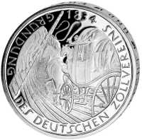 Deutschland Kupfer-Nickel Deutschland 5 DM 1984 Deutscher Zollverein - PP deutschland 5 dm 1984 deutscher zollverein pp, PP