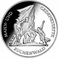 Kupfer-Zink-Nickel DDR 10 Mark 1972 Mahn- und Gedenkstaette Buchenwald 