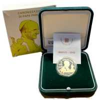 Vatikan 5 Euro Heiligsprechung von Papst Paul VI - PP Vergoldet PP, Gilded