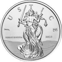 Gibraltar Lady Justice - Justitia, Prooflike 