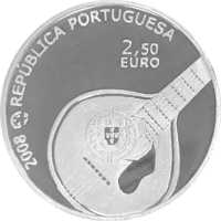 Portugal 2,5 Euro Kulturerbe Musikstil Fado PP