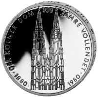 Deutschland Kupfer-Nickel Deutschland 5 DM 1980 Koelner Dom deutschland dm kolner dom