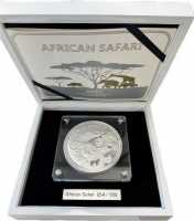 African Safari - 1 KG Proof +Box +COA* PP, mit Etui, Zertifikat