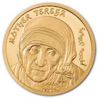 Mongolei Revolutionaere Mutter Teresa 2022 Mongolei Mutter Teresa Mother Teresa 2022 Gold PP Gold 0,5 g 