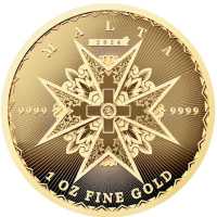 Malta Malteserkreuz Stempelglanz  2024 100 EURO 1 Oz Gold oz 