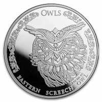 Tschad Eastern Screech Owl 19% 5000 Francs Oestliche Sperlingskauz 19 % MwSt.